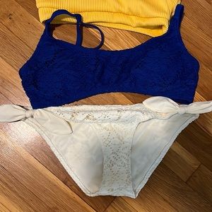 Aerie and Hollister bathing suit tops and bottoms each 5$ or all for 15$